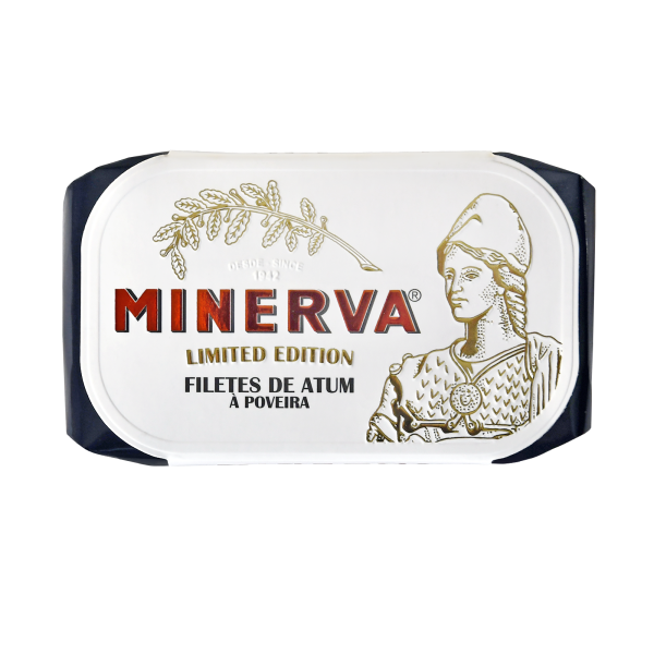 tuna can - Minerva Limited edition of caned tuna with Poveira traditional recipe