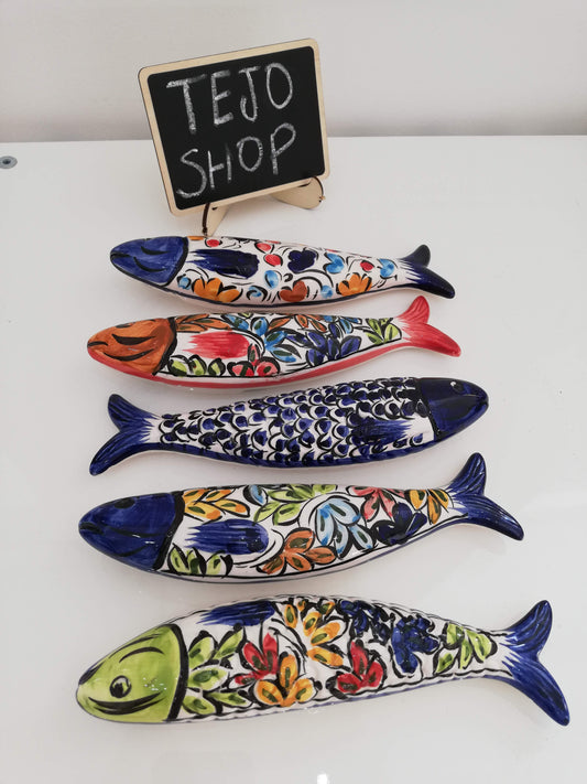 XVII Hand-painted Portuguese Ceramic Sardine