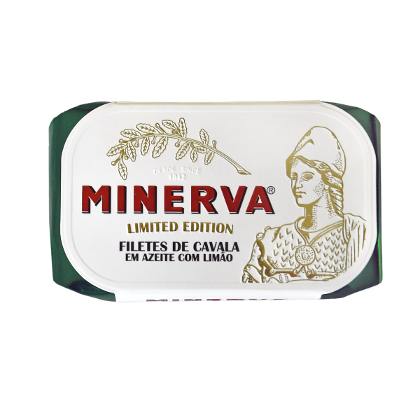 mackerel in the can - Minerva limited editon of canned makerel in olive oil and lemon