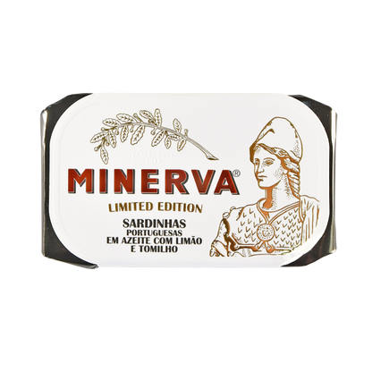 Portuguese sardines canned - Minerva Limited Edition, Sardines in Olive Oil and Lemon