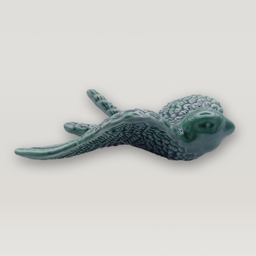 A luxurious addition - Tejo Shop's Portuguese Ceramic Swallow on a white background.