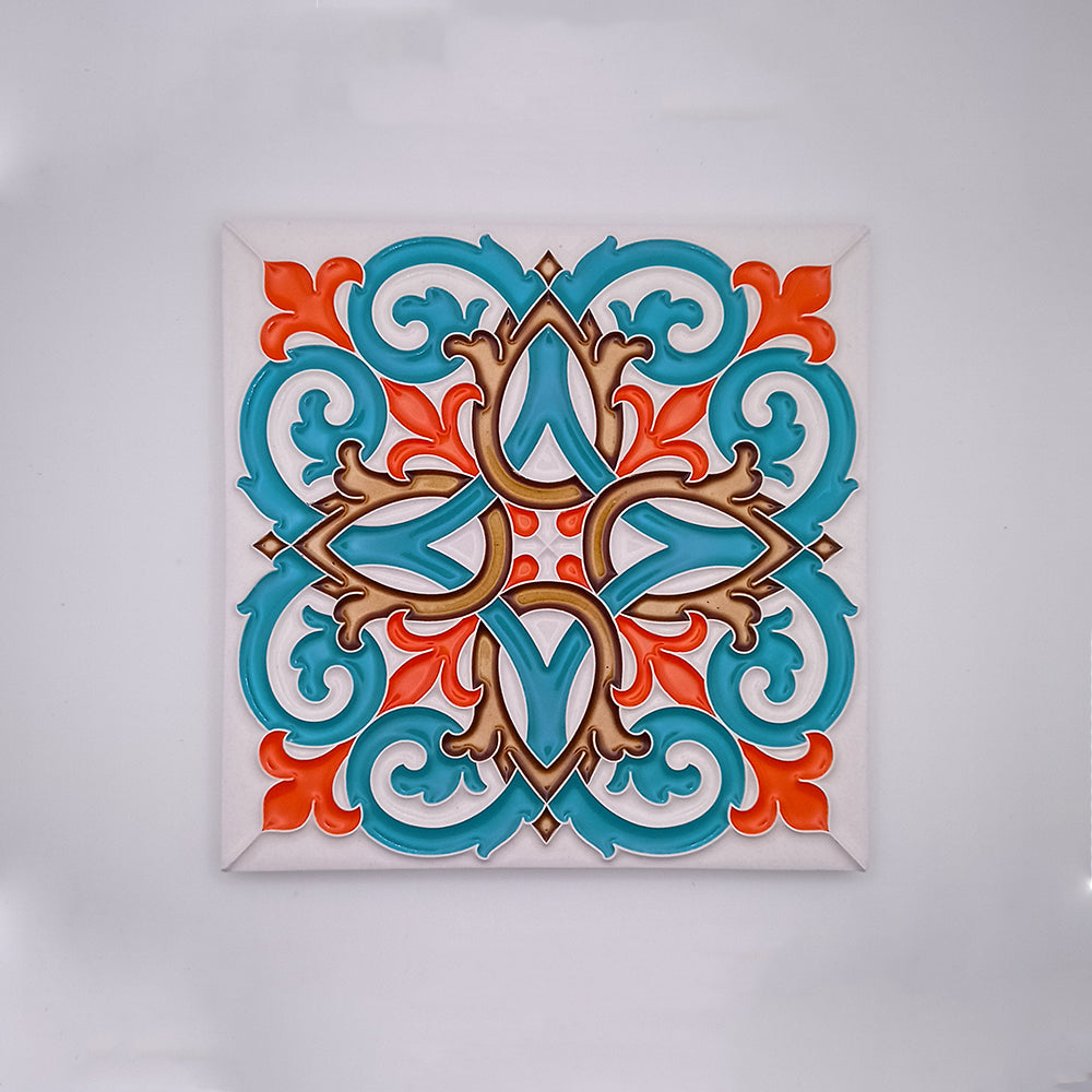 Tile Increat Beja Hand Painted Decorative Tile – Tejo Shop