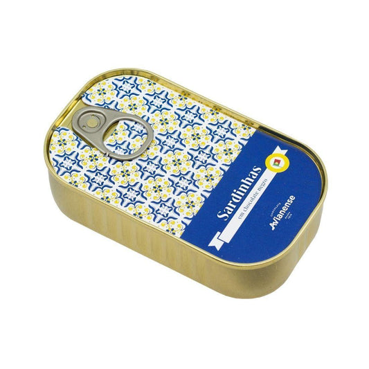 Avianense Chocolate - Small Chocolate Sardine in a can decorated with the traditional portuguese tiles