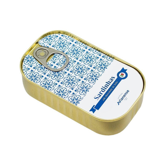 Avianense Chocolate - Small Chocolate Sardine in a can decorated with the traditional portuguese tiles